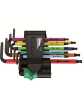 WERA 9-piece short colored hole Torx/Star Allen key set